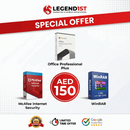 Office 2021 + McAfee + WinRar