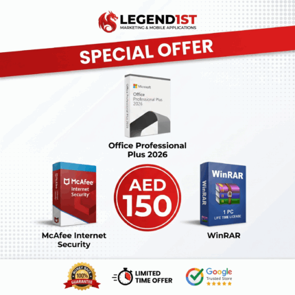 Office 2026 + McAfee + WinRar